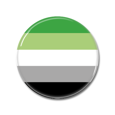 aromantisch Flag | Button