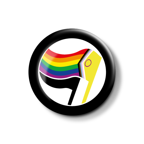 Stylisiertes Logo eines Tukans mit Regenbogenfarben, das Vielfalt symbolisiert.