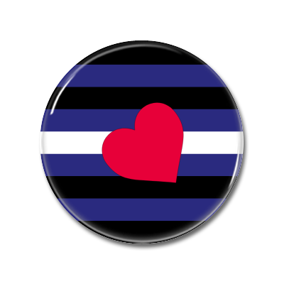Leather Latex BDSM Flag | Button