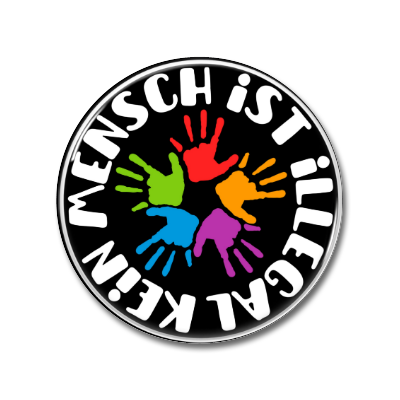 Kein Mensch ist illegal Bunt | Button
