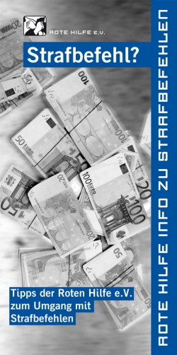 Info zu Strafbefehlen! Rote Hilfe e.V.